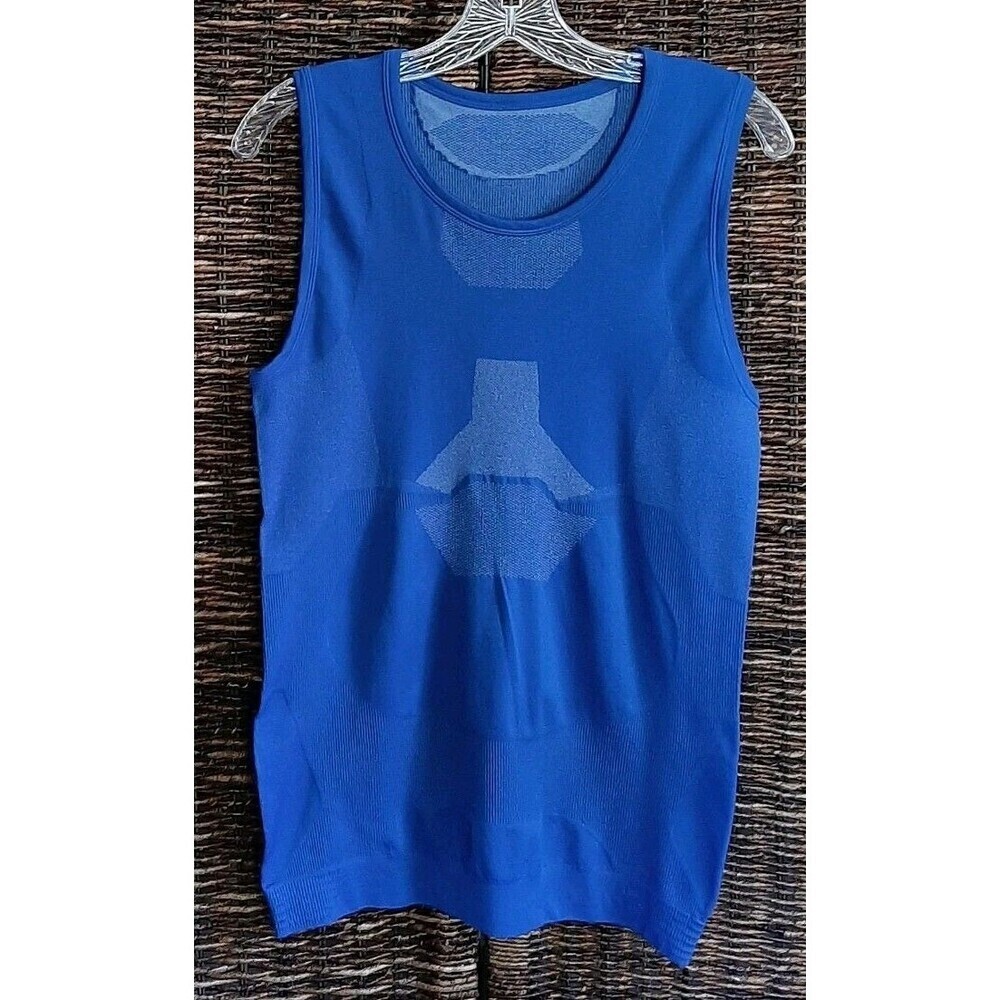 Crivit Tank Top XL Blue Sleeveless Athletic Performance Running Cycling Workout